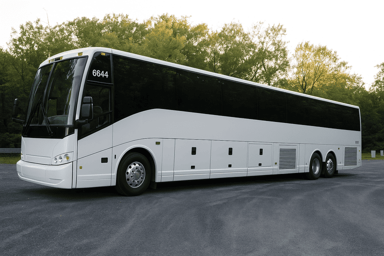 exterior of Santa Barbara Coach Bus Service coach bus