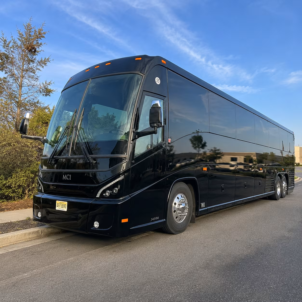 airport shuttle buses for wedding guests arriving at sba
