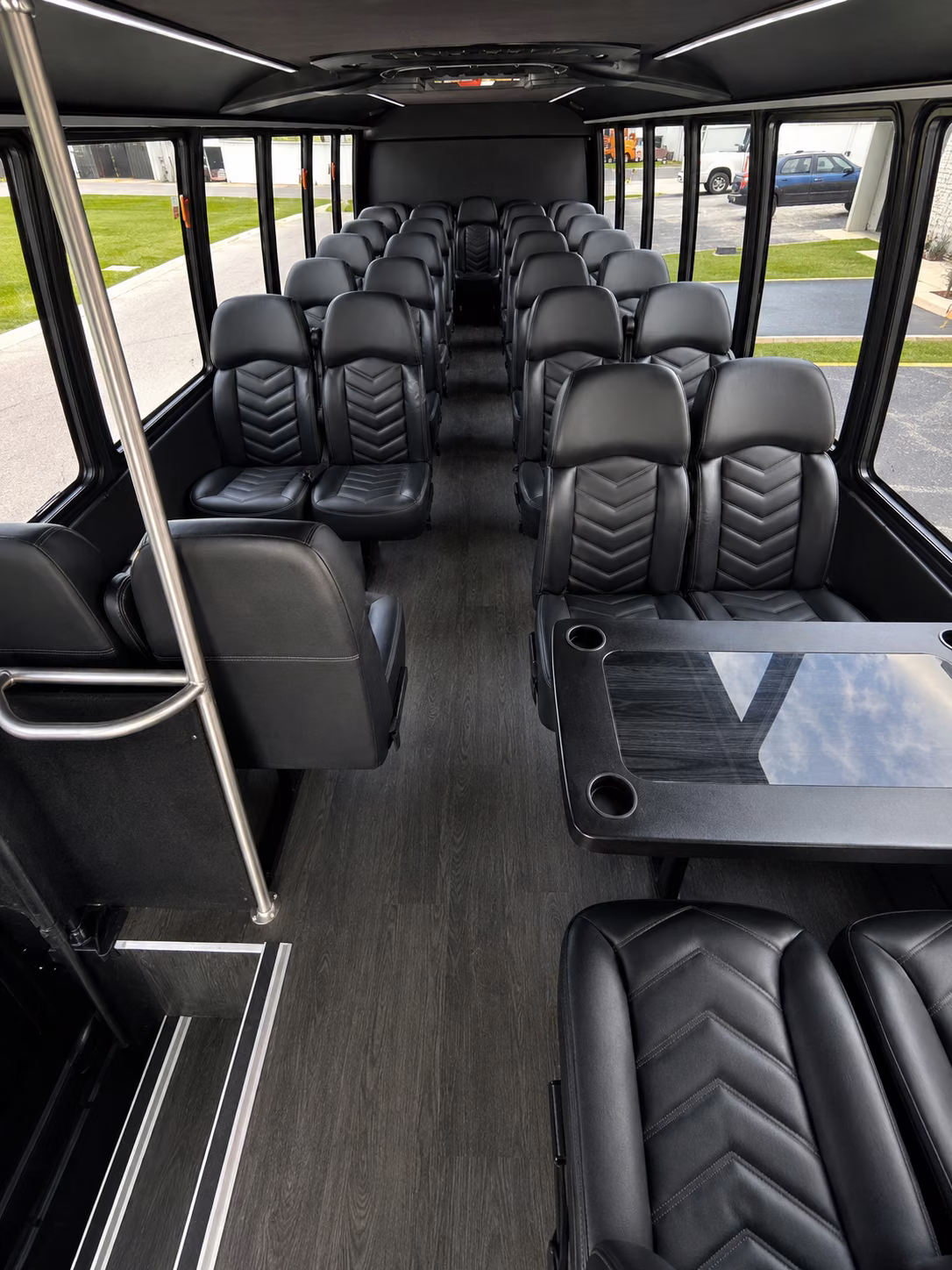 santa barbara 18 passenger minibus inside