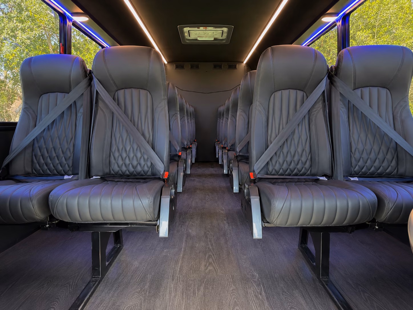 santa barbara 20 passenger minibus inside