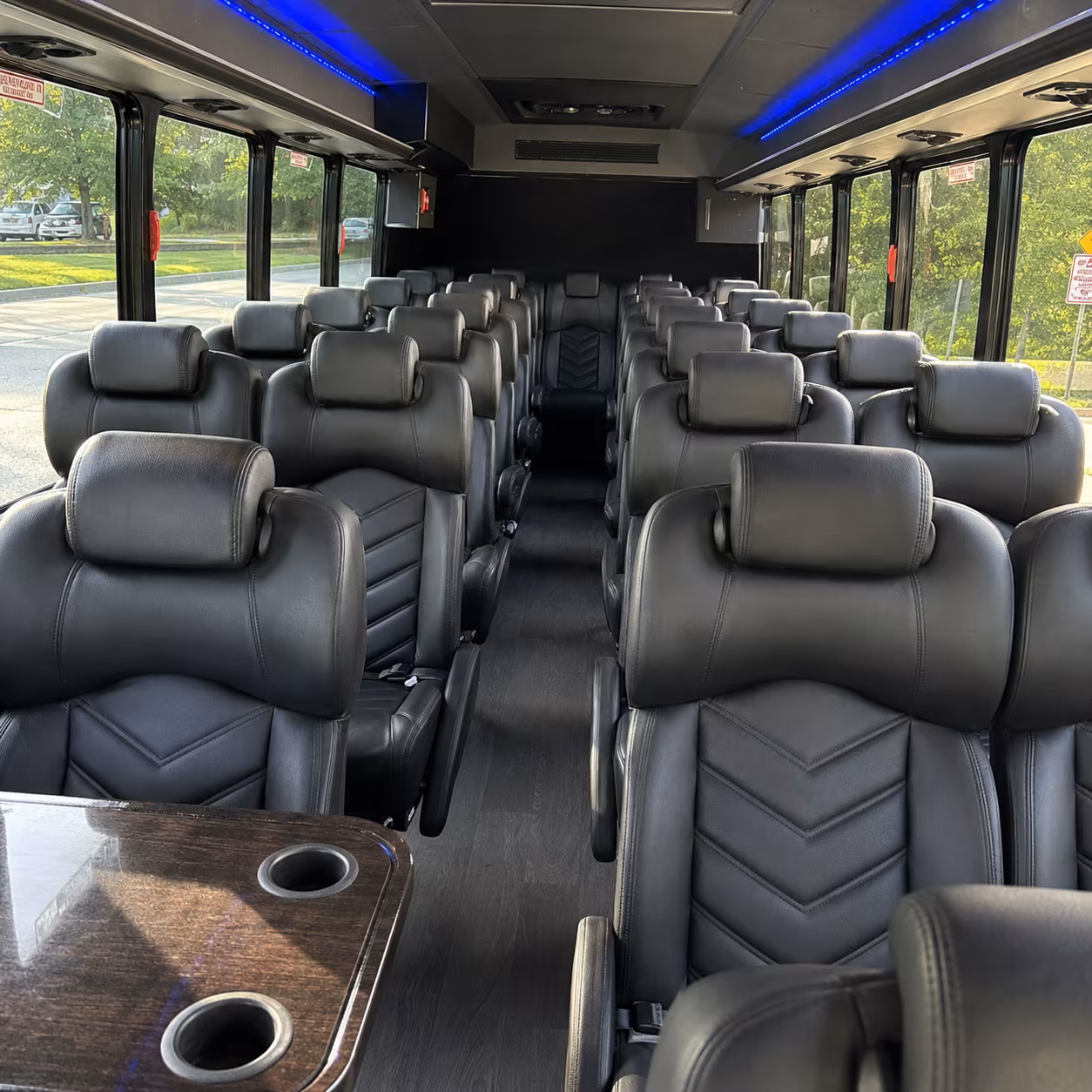 santa barbara 25 passenger minibus inside