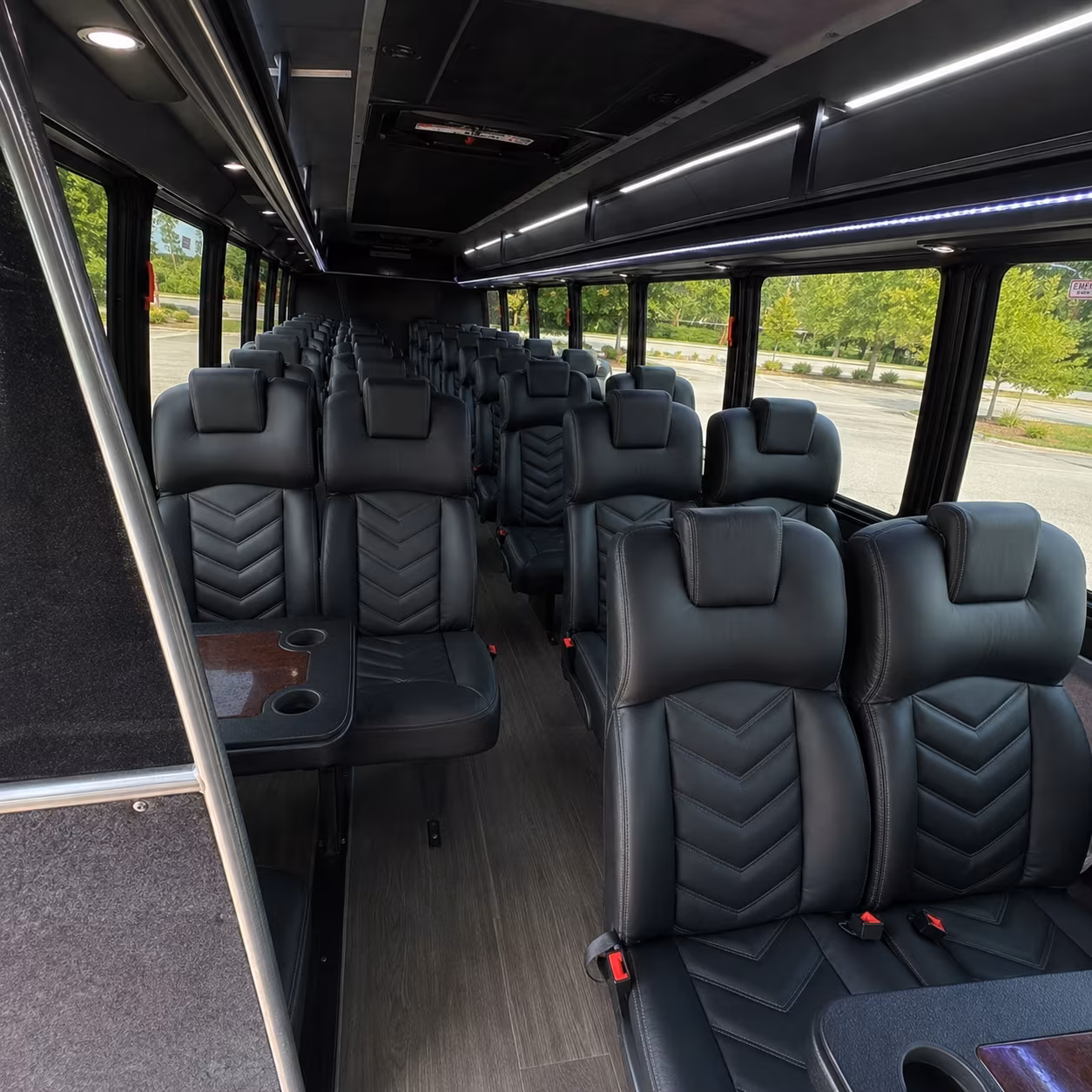 santa barbara 25 passenger minibus interior