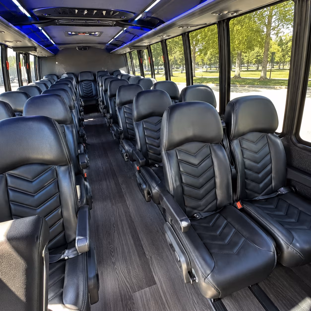 santa barbara 30 passenger minibus inside