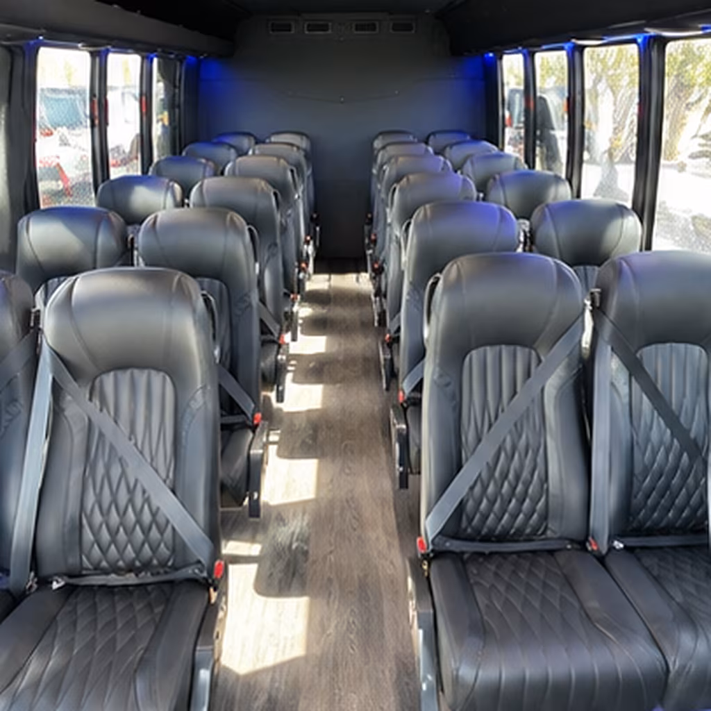 santa barbara 35 passenger minibus inside