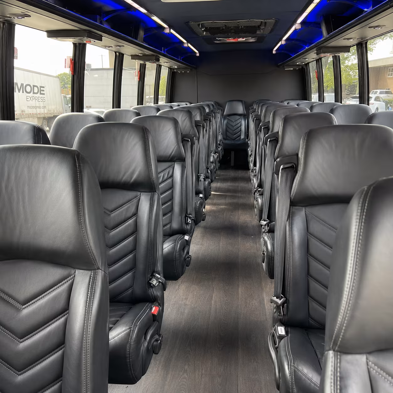 santa barbara 35 passenger minibus interior