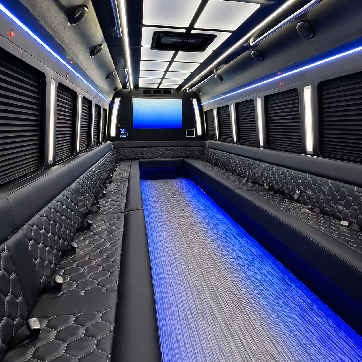 santa barbara party bus inside