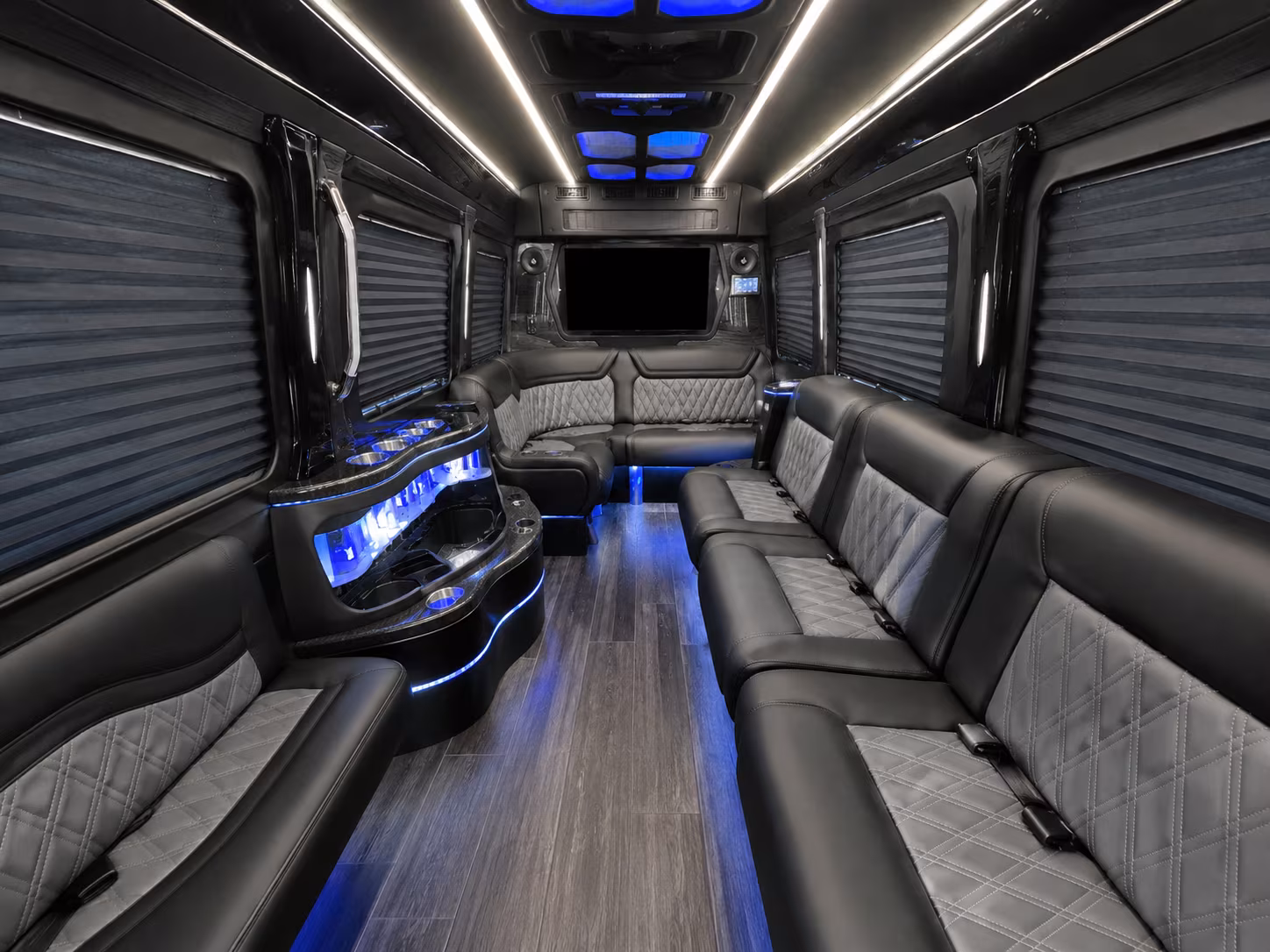 santa barbara sprinter limousine inside