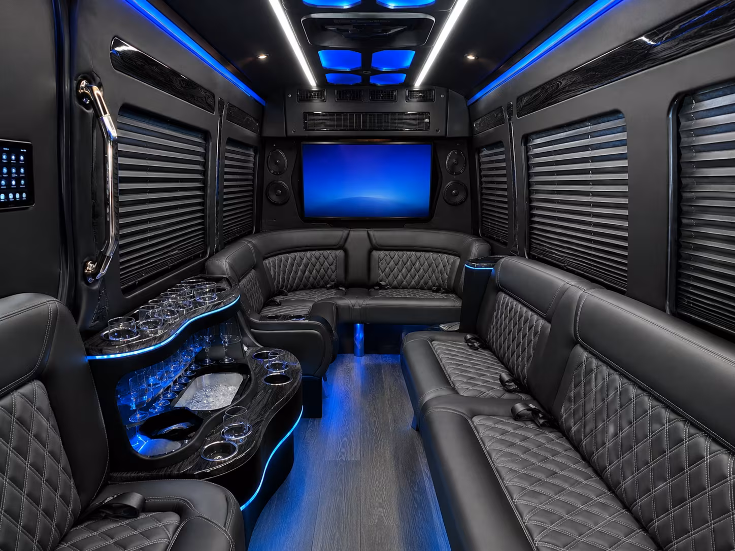 santa barbara sprinter limousine interior