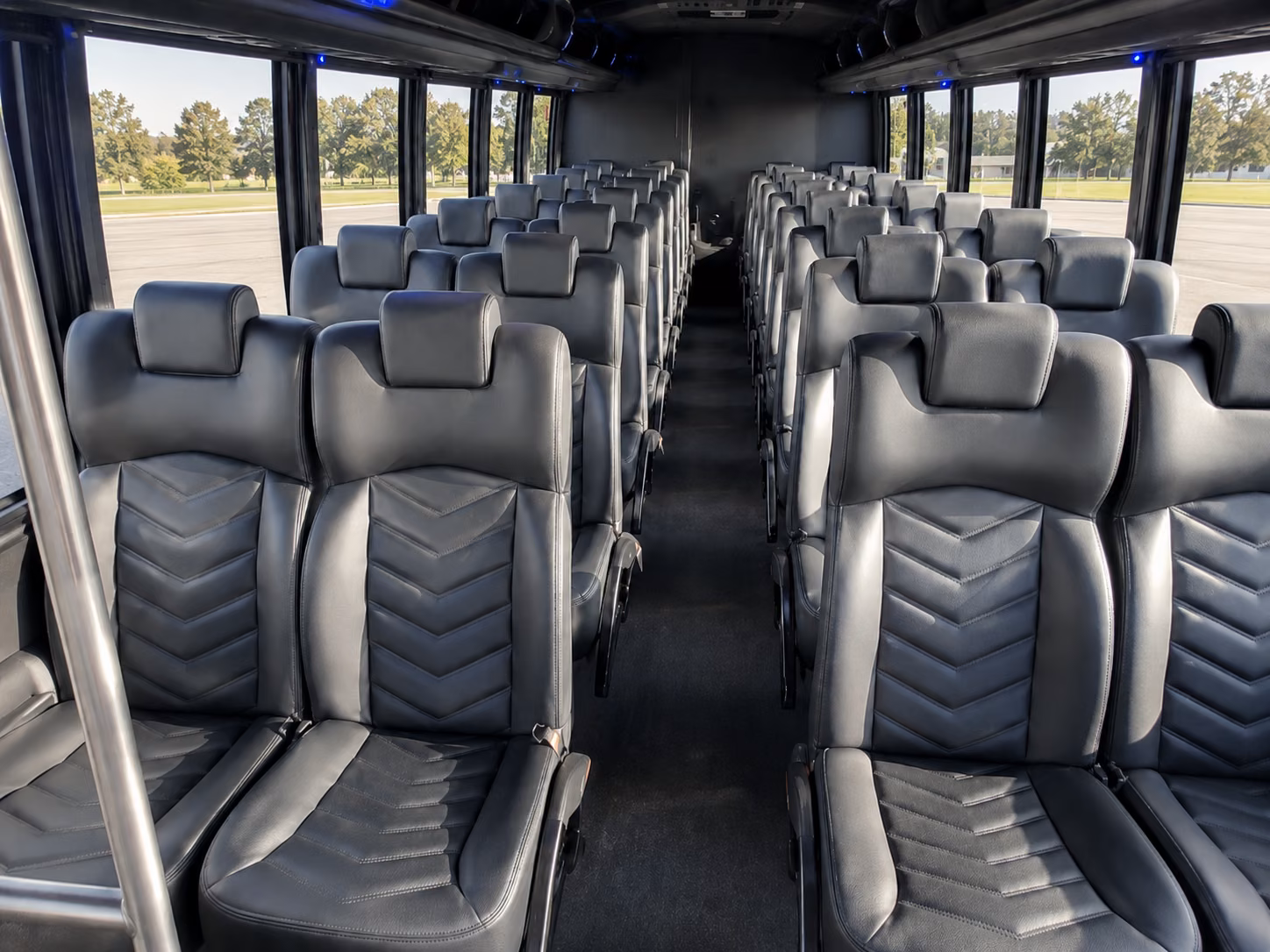 santa barbara wedding transportation onboard seating